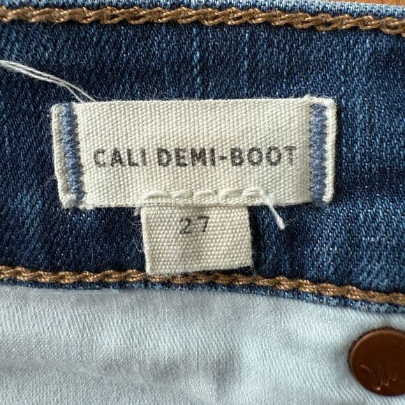 Madewell Cali Demi-Boot Jeans in Preston Wash Size 27 - Picture 9 of 10